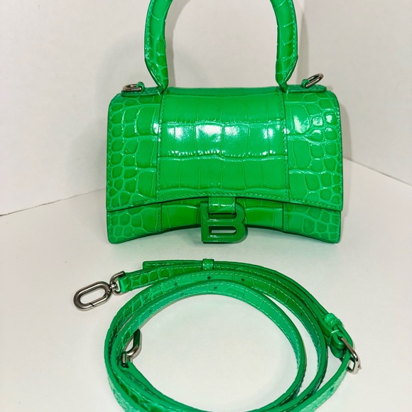 Balenciaga Green Mini Bag with Glossy Finish - Picture 1 of 11